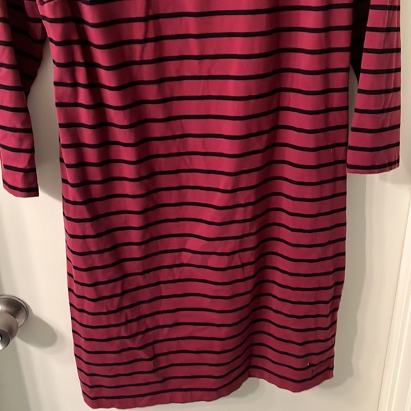 Old Navy red dress with black stripes size large - Picture 7 of 8